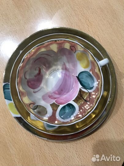 Чайное трио Дулево