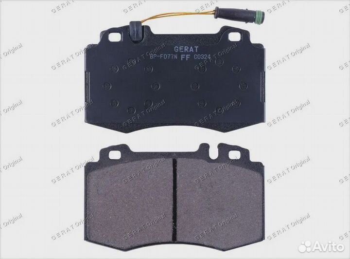 Тормозные колодки Gerat BP-F077N (передние) Normal