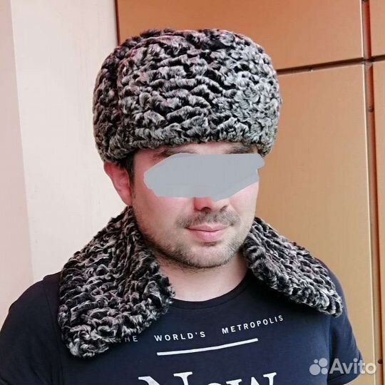 Каракуль ушанка воротник