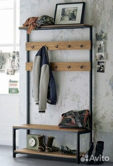 Прихожая в стиле лофт