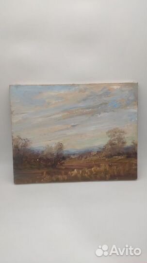 Картина Винтажная Охота на лис холста масло сер. X