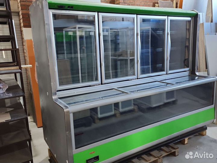 Холодильная горка с дверками -18* Арнег-260см