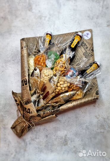 Съедобные букеты со снеками к пенному