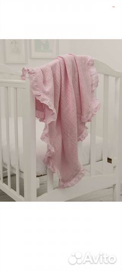 Плед детский вязаный тонкий