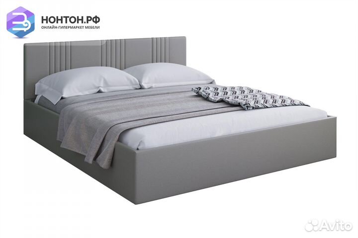 Кровать Амелия серая