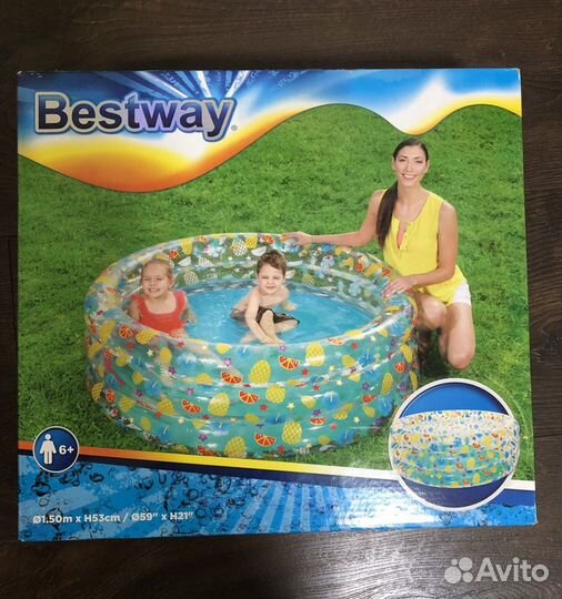 Бассейн надувной новый