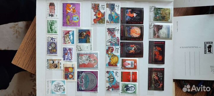 Советские марки и зарубежные