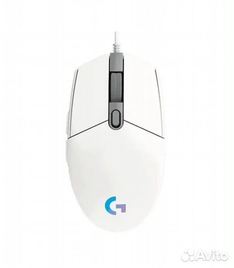 Игровая проводная мышь Logitech G102 LightSync, бе