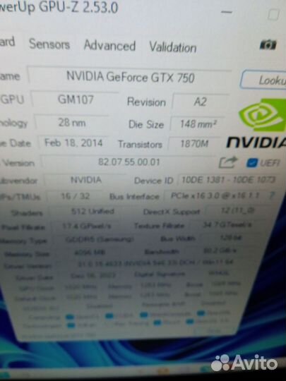 Afox gtx 750,4 gb