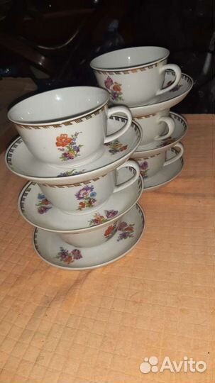 Чайная пара фарфор СССР
