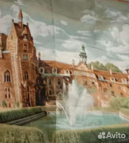 Гобеленовое панно «Замок с фонтаном»