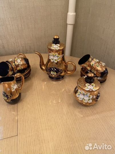 Чешская богемия кофейный сервиз