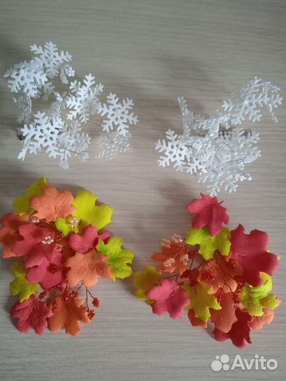 Заколки из фоамирана по 2 шт