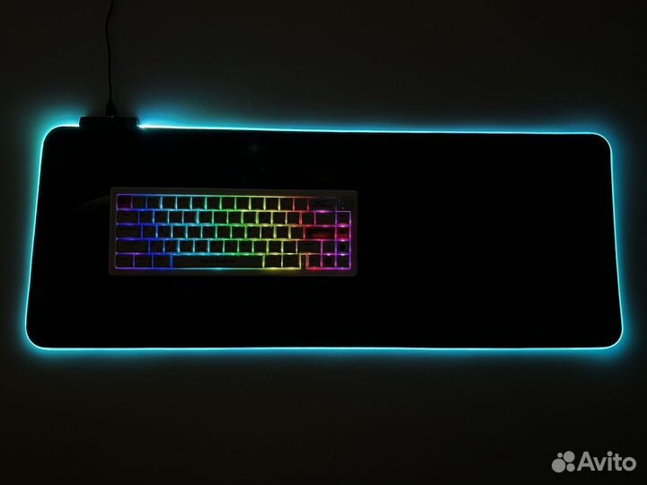 Большой RGB коврик для мыши 14 режимов подсветки