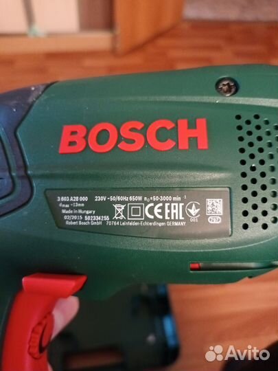 Дрель ударная bosch PSB 650 RE