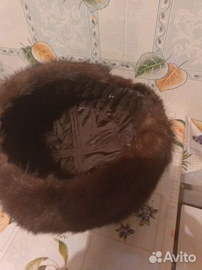 Шапка норковая женская
