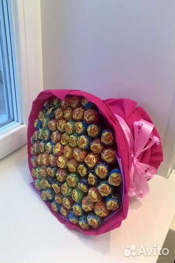 Букет из чупа-чупсов