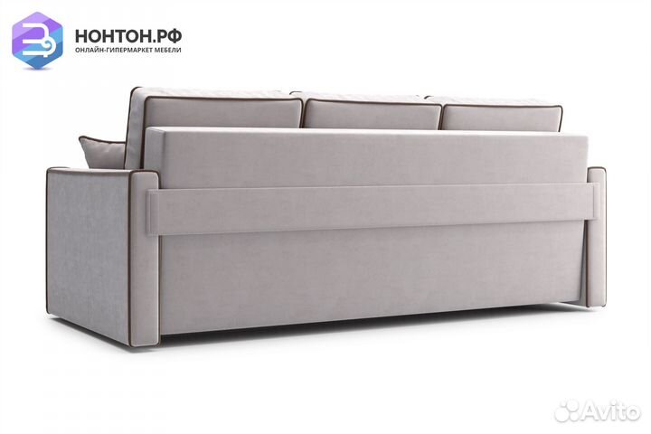 Диван еврокнижка Леон 3-х местный бежевый