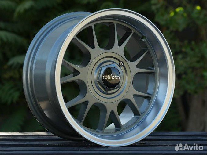 R15 Rotiform style 8J ET10 4*100/114.3 Графит(RG31