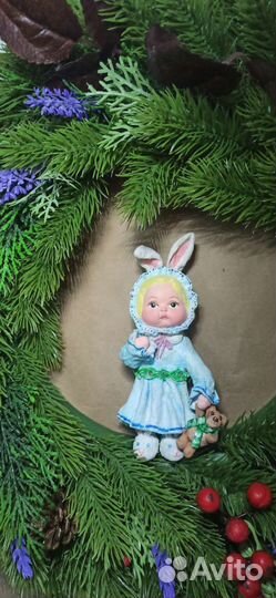 Ватная игрушка Зайка сплюшка