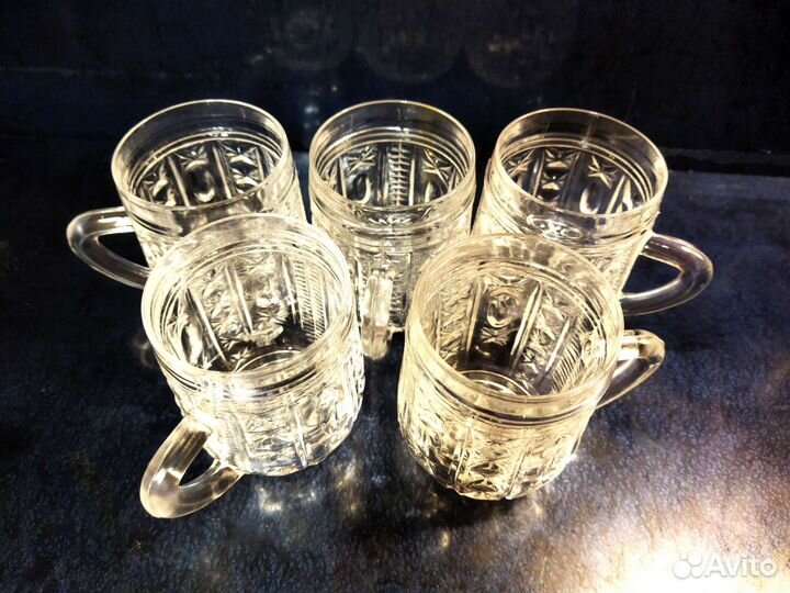 Хрустальные кружки СССР, бокалы, чашки советские