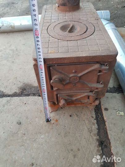 Печь буржуйка чугунная разборная СССР