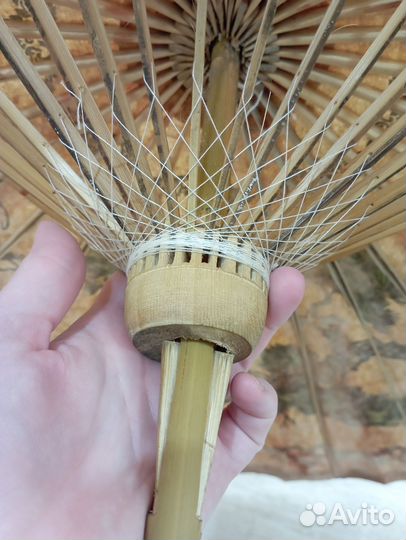 Зонтик восточный бумага ручная работа