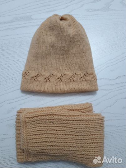 Комплект шапка и шарф женские новые