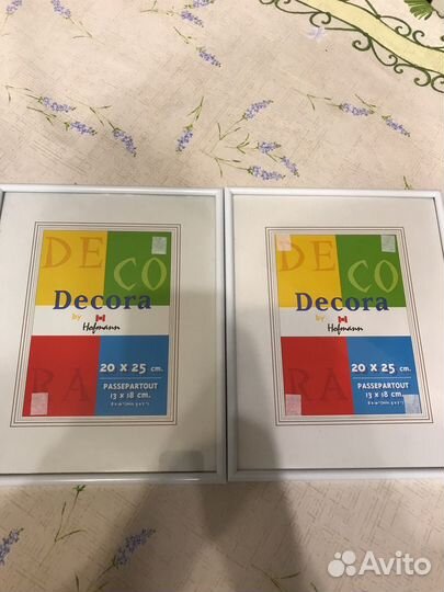 Рамки 20 25 Decora белые