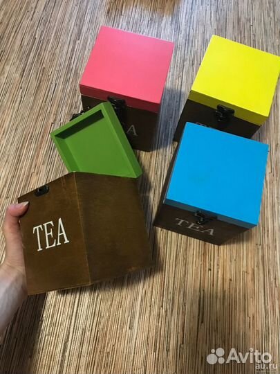 Коробки для сыпучих Tea 4шт