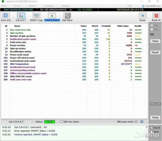 HDD 2Tb/500Gb 3.5''/2.5''