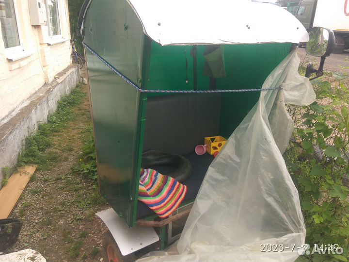 Мини прицеп к мотоблоку(попавозка)