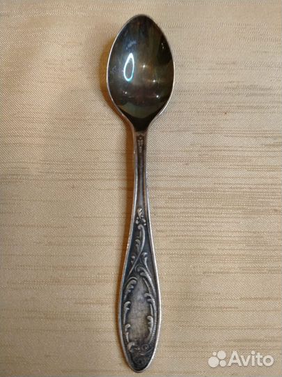 Ложки кофейные Пламя, мельхиор Кольчугино