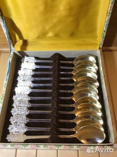 Ложки чайные мельхиор Кольчугино, Волга