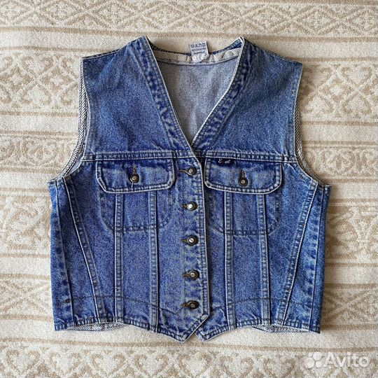 Юбка экокожа FB Sister, джинсовая жилетка Exel