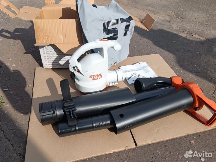 Новый садовый пылесос Stihl She 71