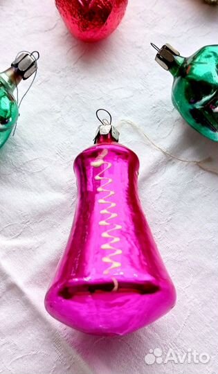 Елочные СССР игрушки стекло