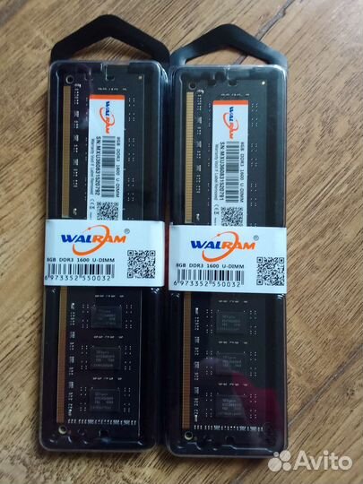 Оперативная память ddr3 8 gb 1600мгц новая