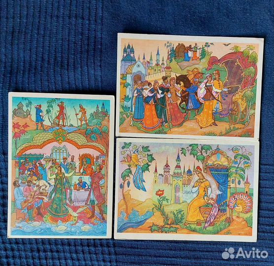 Советские открытки 1970 год. Сказки