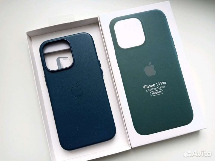 Чехол MagSafe на iPhone кожаный