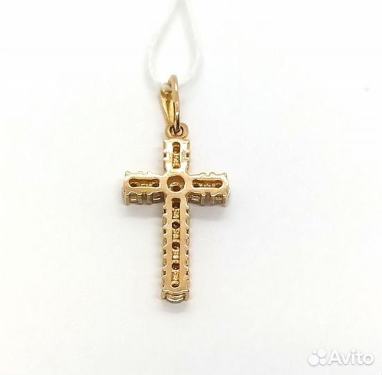 Золотая подвеска с камнем