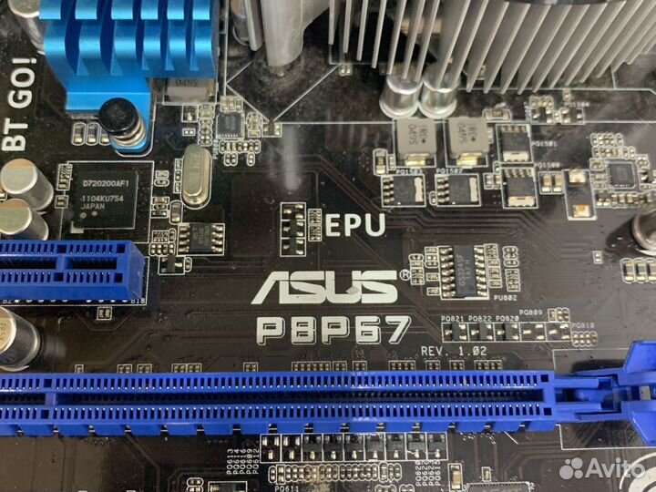 Материнская плата asus pbp67+Intel i5 2500
