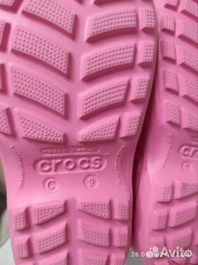 Детские резиновые сапоги crocs с9 (б/у)