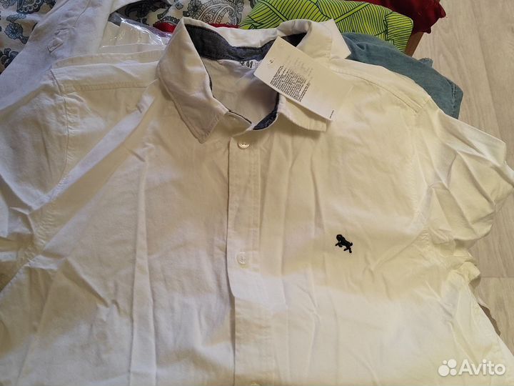 Рубашки белые H&M