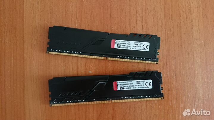DDR4 оперативная память Kingston HyperX Fury 2x4gb