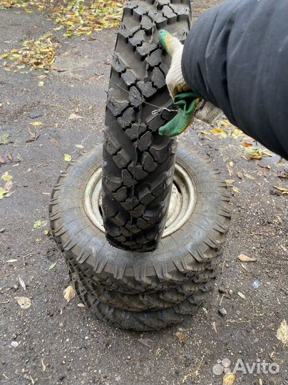 Новая резина, колеса, Штампованные диски газ 21