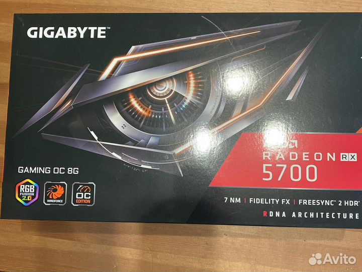 Видеокарта Gigabyte AMD Radeon RX 5700 gaming OC