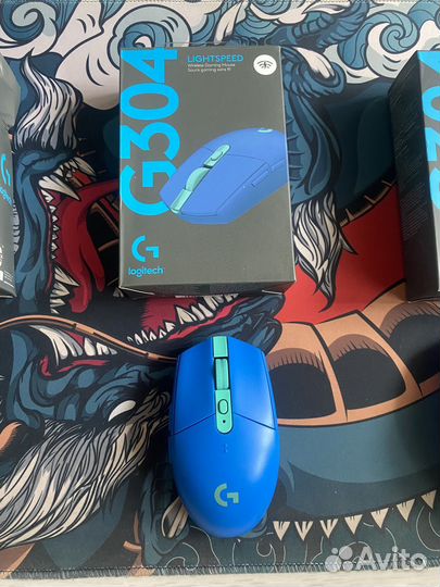 Игровая мышь logitech g304 + logitech g102