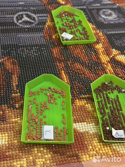 Алмазная мозаика гелендваген с собаками готовая