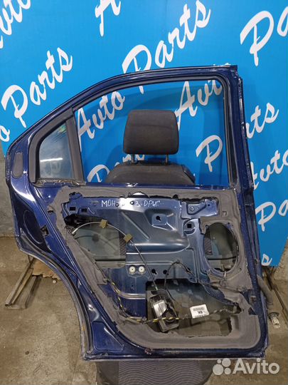 Дверь левая задняя Форд Мондео 3 синяя
